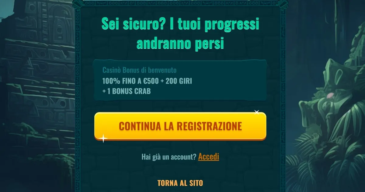 Spinanga: dettaglio del bonus di benvenuto